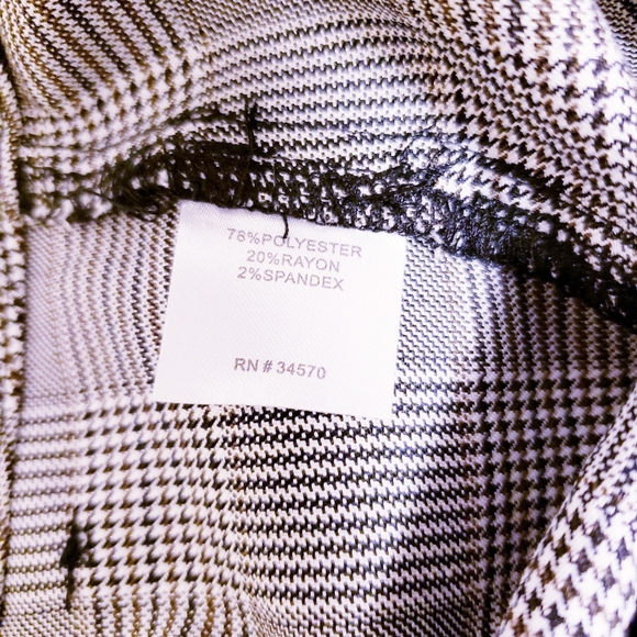 14 Nicole Miller NY glen-plaid polkadot pants - Picture 7 of 8